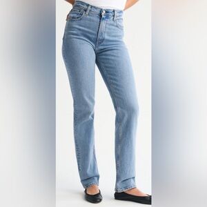 Abercrombie & Fitch Ultra High Rise 90s Straight Leg Jeans Curve Love Size 29/8R